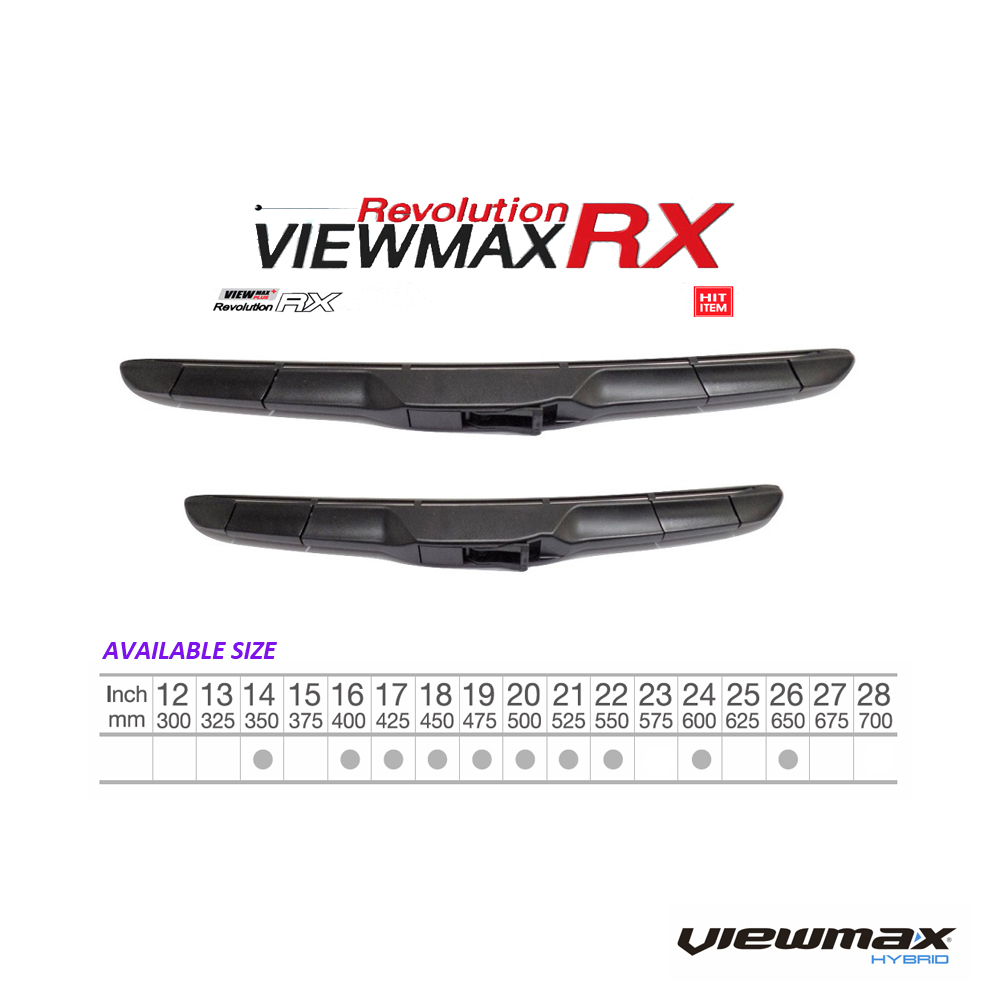 Naza Ria CAP ViewMax Revolution RX Hybrid Windshield Wiper Blades 16